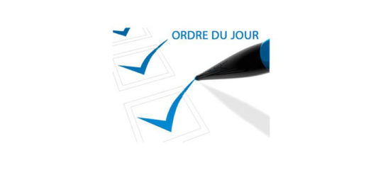 ordre du jour
