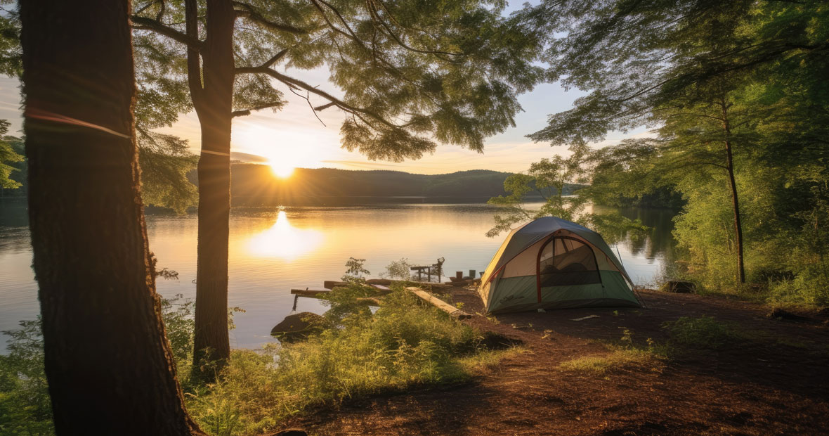 Camping en bord de mer